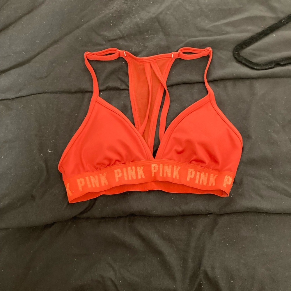 orange sports bra